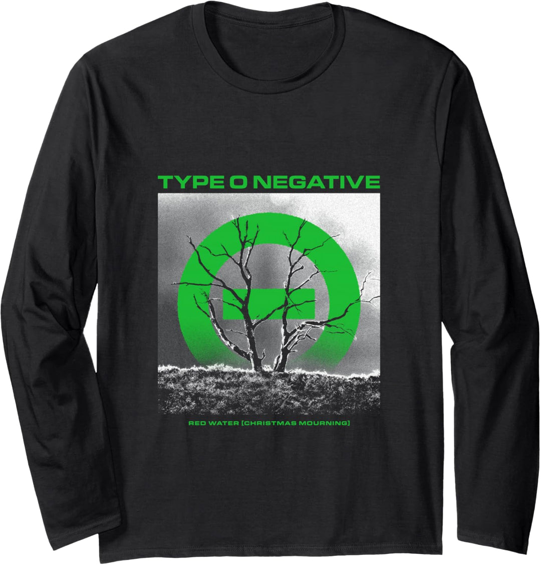 Typ O negatives Rotwassergrün Langarmshirt