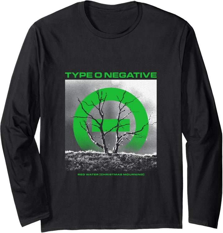 Typ O negatives Rotwassergrün Langarmshirt