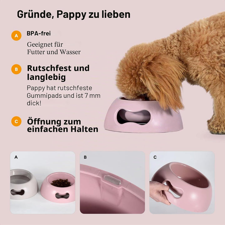 United Pets Pappy Grosse Hundenapf, Eco- Friendly, Made in Italy,  Futternapf, Trinknapf für Hunde,
