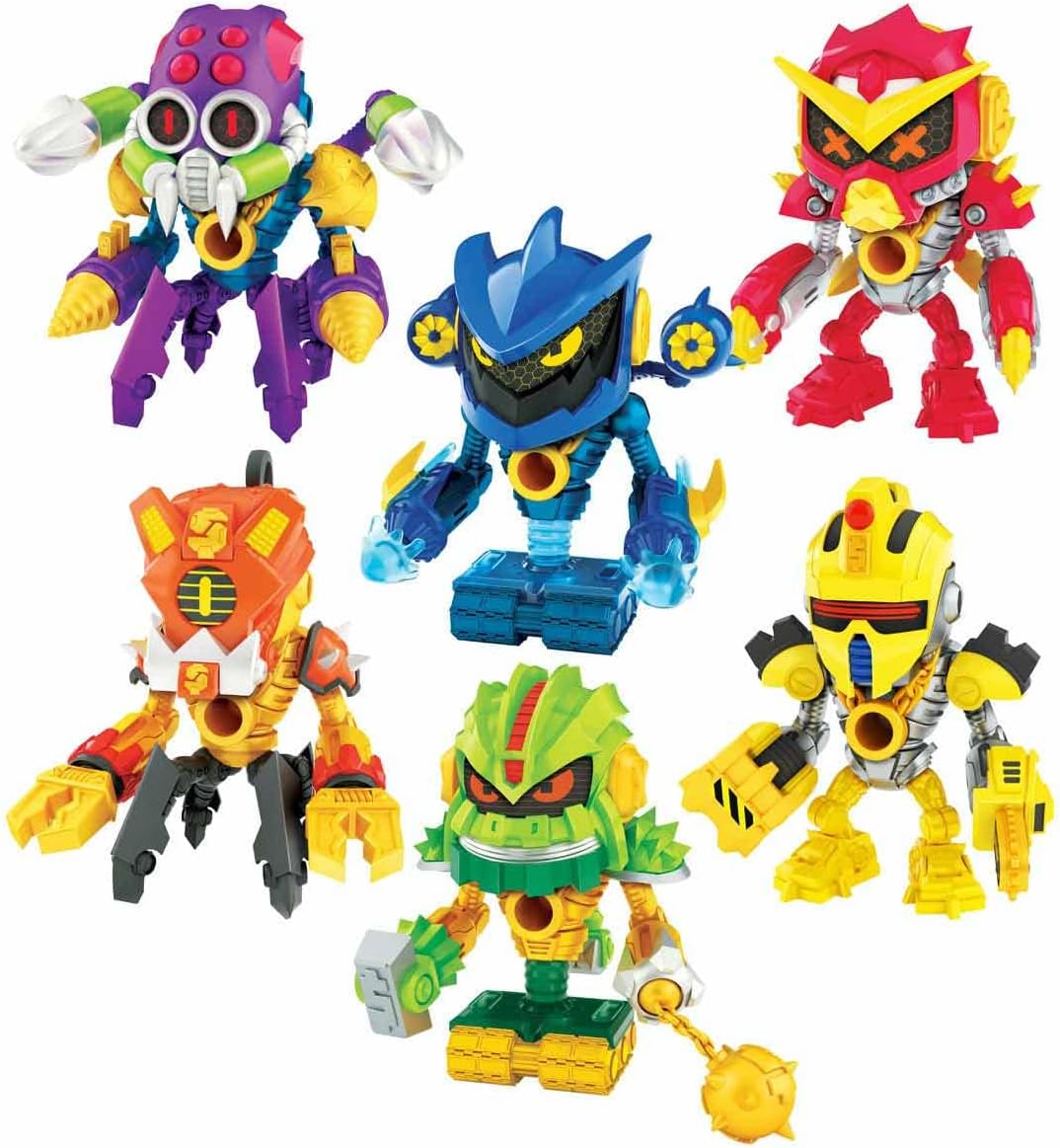 TREASURE X Robots Gold Treasure Bot Roboter, 6 Verschiedene Roboter (Sortiert), 15 Abenteuerlevel un