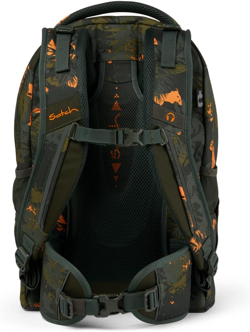 Satch Pack Schulrucksack Set 2tlg. inkl. Schlamperbox (Jurassic Jungle), Jurassic Jungle