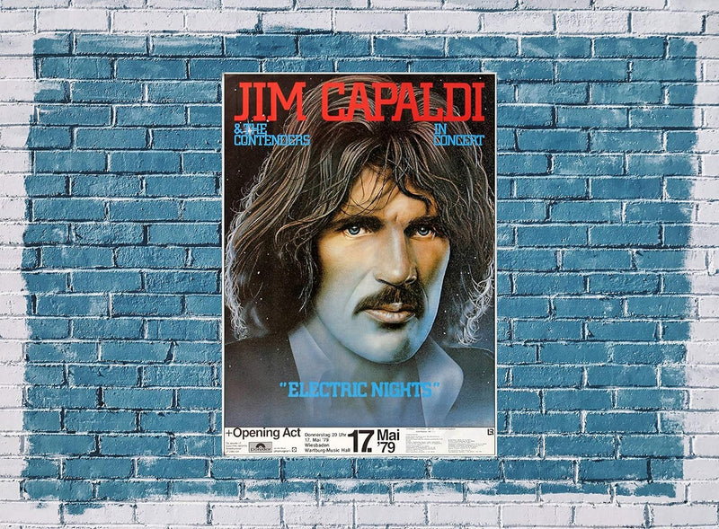 Jim Capaldi - Electric Nights, Wiesbaden 1979 » Konzertplakat/Premium Poster | Live Konzert Veransta