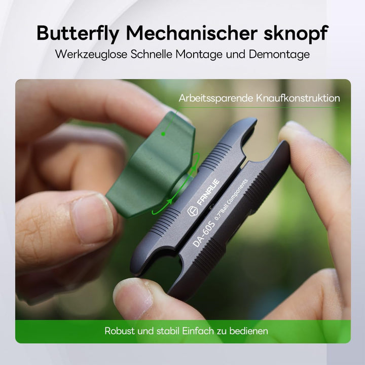 FANAUE Doppelbuchsenarm Unterstützt nur die Montage von 17mm Kugeladaptern, kompatibel mit Garmin GP