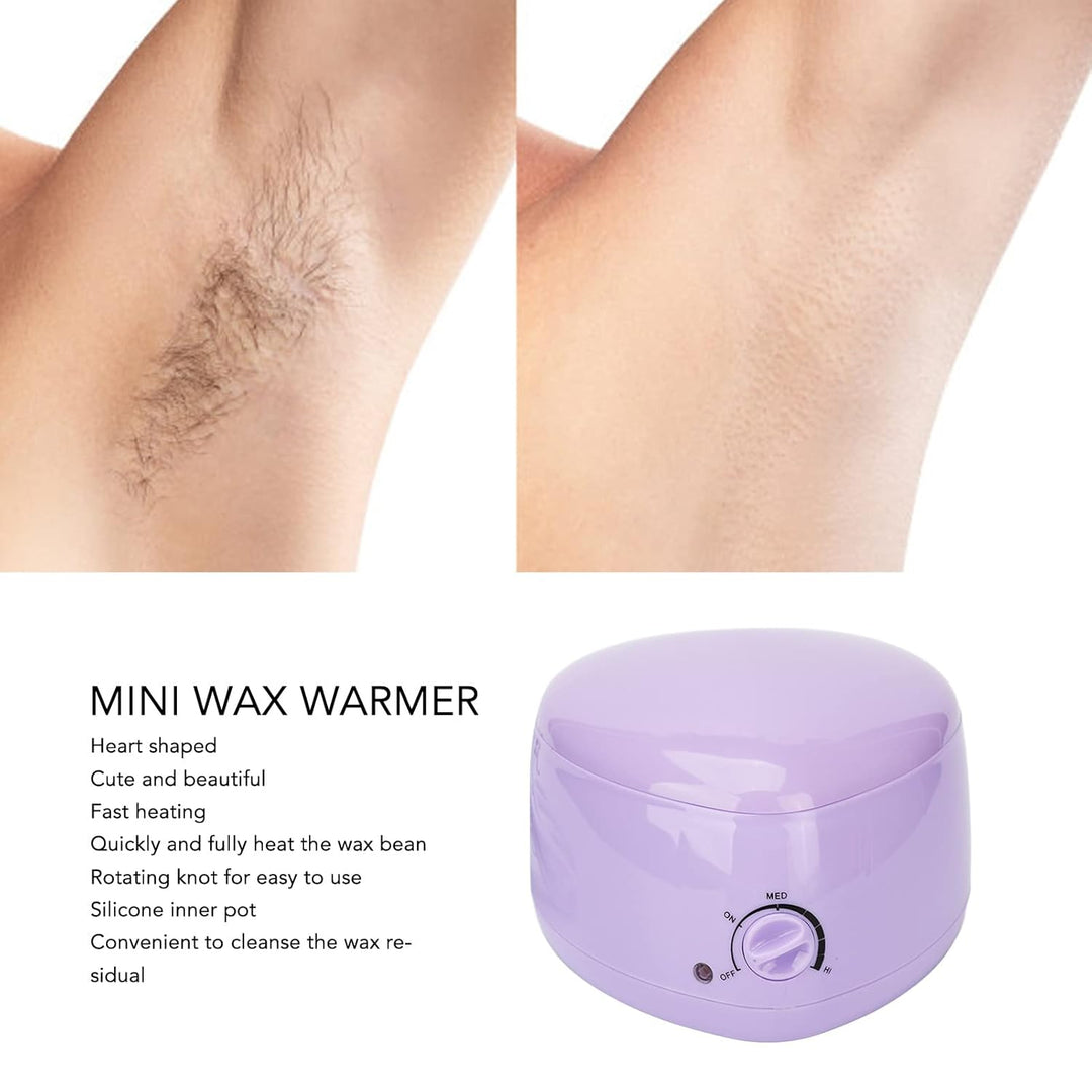 Mini Wachswärmer, Professional elektrischer Wachserhitzer, Haarentfernung Hot Wax Warmers mit Abnehm