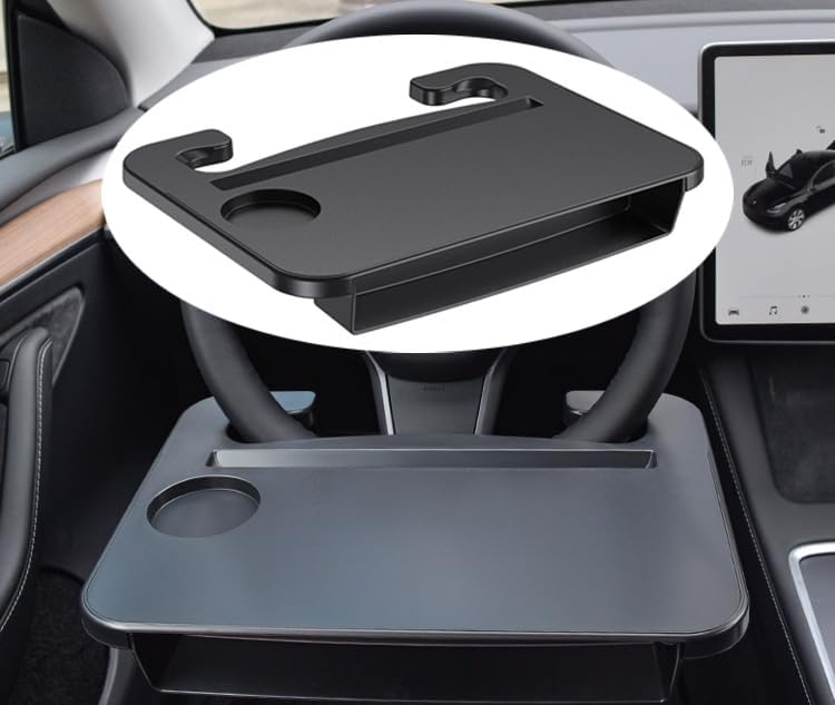 Auto-Laptop-Schreibtisch, Autolenkrad Schreibtisch Fits Most Vehicles Steering Wheels for Travels, L