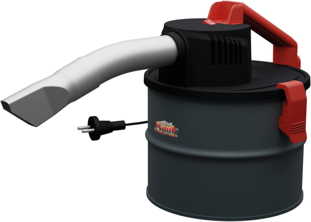 Mauk® Pelletofen Kamin &amp; BBQ Holzkohle Aschesauger &amp; Grillgebläse Feuerbalg - 4 Liter Nass/Trocken H