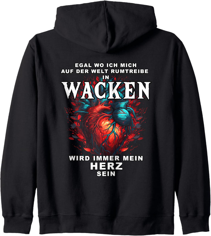 HERZ IN WACKEN Kapuzenjacke