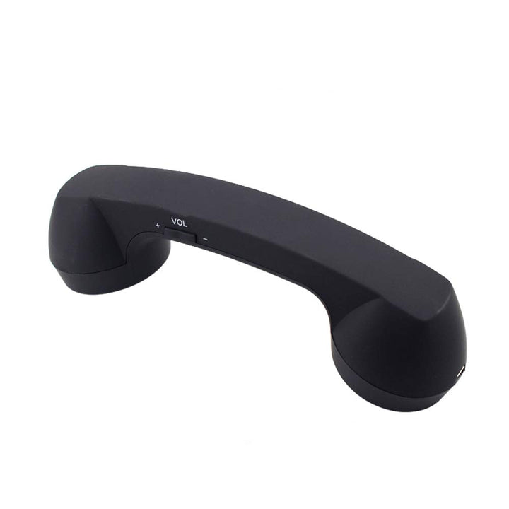 kabellose Retro-Telefonhörer Kopfhörer für EIN Handy mit bequemem Anruf Schwarz, Schwarz