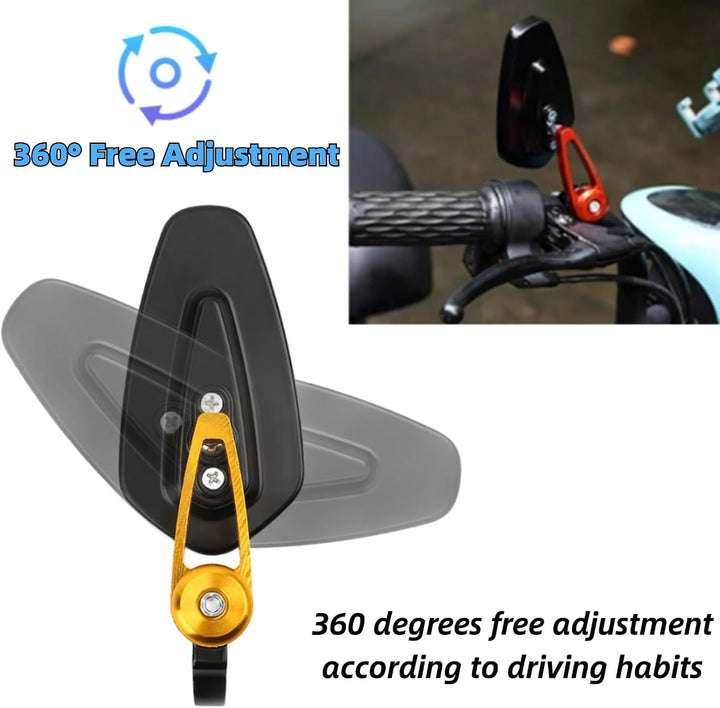 Seitenspiegel Universal Motorrad Aluminiumlegierung Rückspiegel für die meisten Motorräder mit 7/8"(