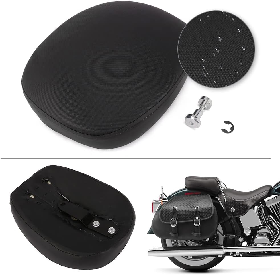 JFG RACING Motorrad Kissen Soziussitz, Sozius Sitzpad,für Sportster Custom XL 883 1200 48 72 Nightst