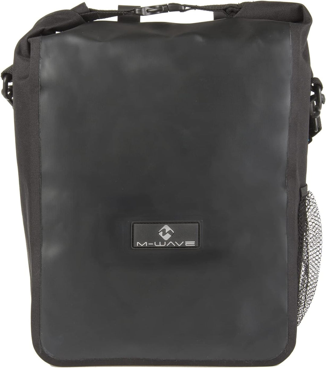 Fahrrad Gepäckträgertasche wasserdicht, 16 L, Clip-on-Halter, Schultergurt, Edmonton von M-Wave, Sch