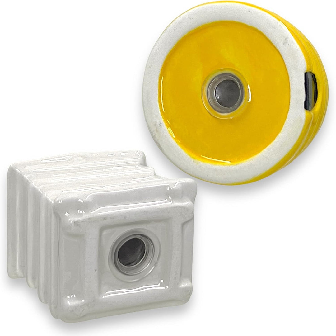 MIJOMA Salz- & Pfefferstreuer Set - Stilvolles Porzellandesign, Lebensmittelecht, Einfach zu Befülle