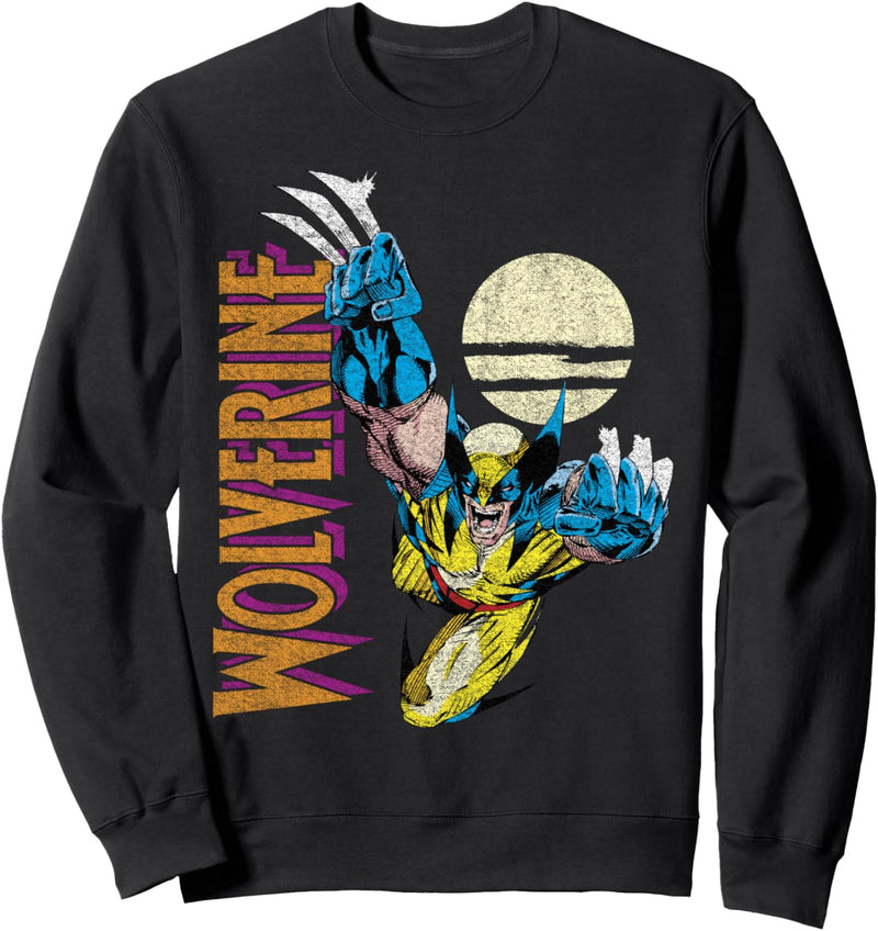 Marvel X-Men Wolverine Claws Out Action Shot Sweatshirt