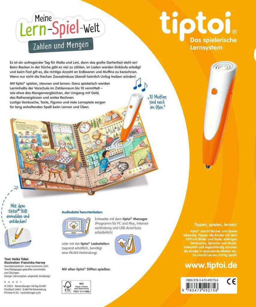 tiptoi - Mein Lernspiel Abenteuer Set - Erste Buchstaben und Erste Zahlen