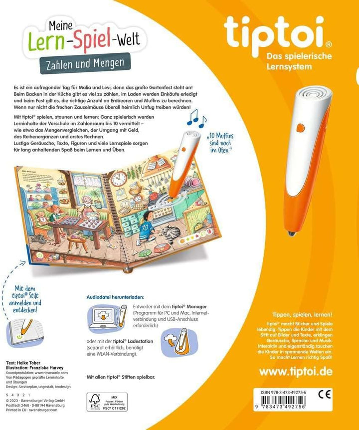 tiptoi - Mein Lernspiel Abenteuer Set - Erste Buchstaben und Erste Zahlen