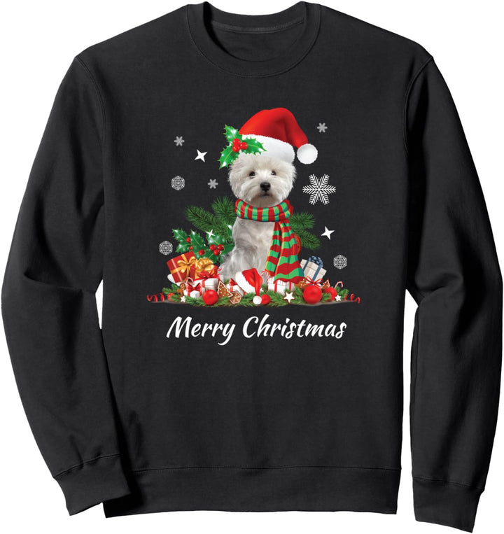 Westie West Highland Terrier Frohe Weihnachten Sweatshirt