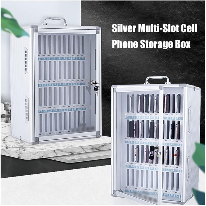 Handy Safe Metall 12/24/36/48/60 Slots Handy Transparent Türschloss Box Fabrik Schule Handy Aufbewah