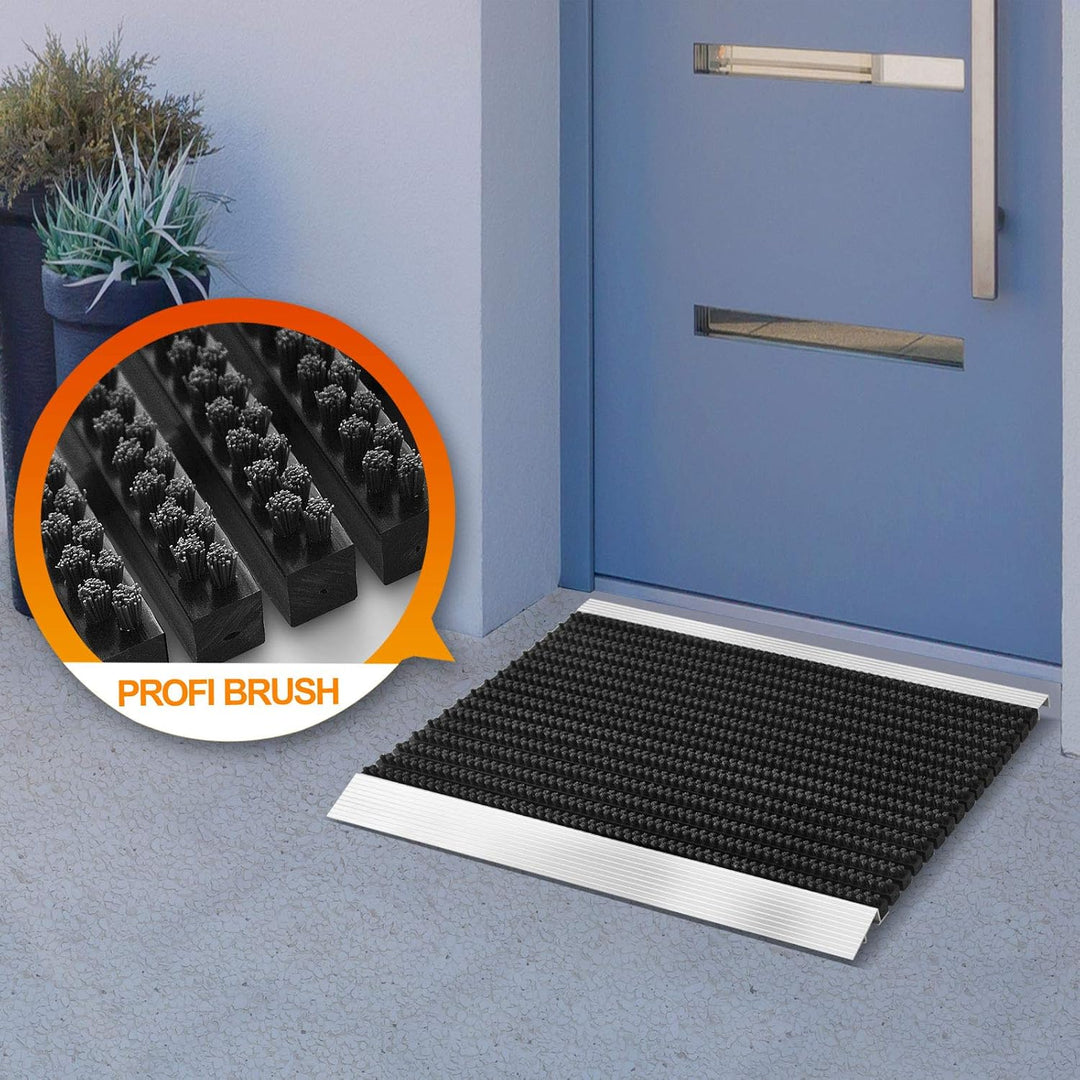 Floordirekt PRO Repräsentative Fussmatte Profi Brush - Testurteil Sehr Gut - Schmutzfangmatte mit Al