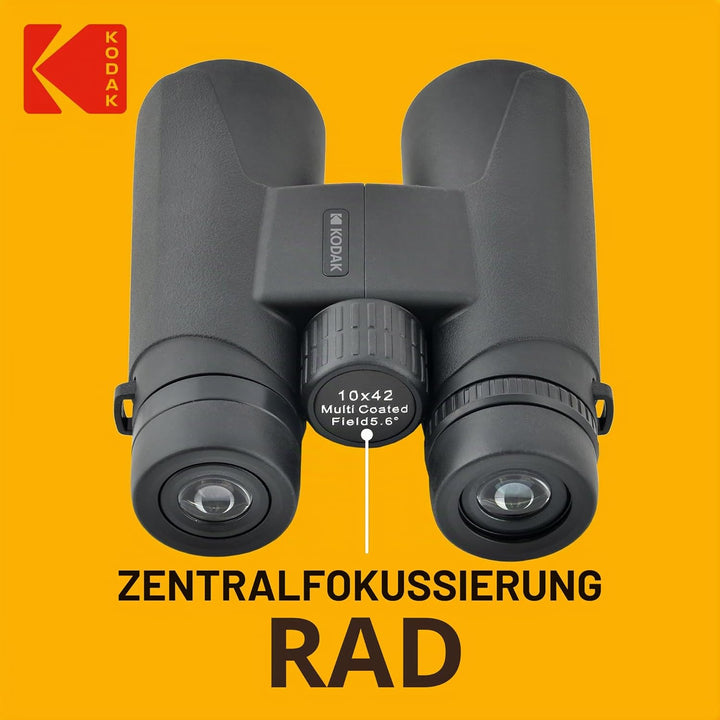 KODAK Fernglas BCS800 – Kompakte Binokulare Ferngläser, 8-facher Zoom, Sichtfeld von 126 m bei 1000