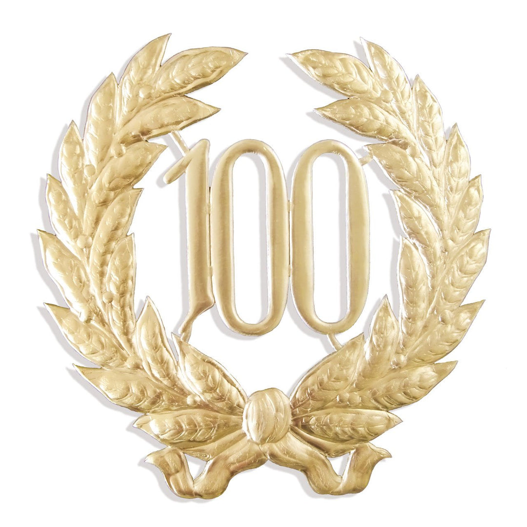Kunze A013050001 Jubiläumszahl 100, Ø 41 cm, Gold, 100