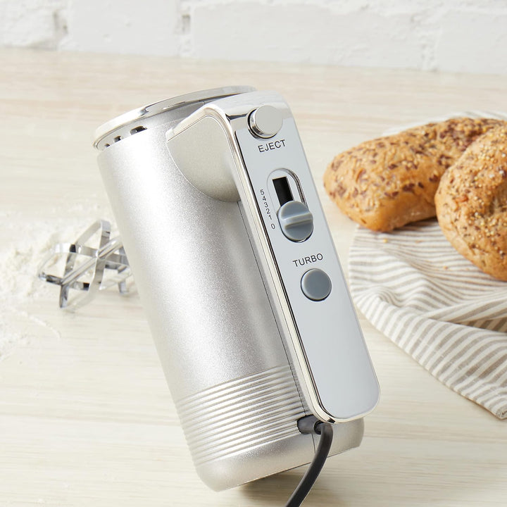 Petra PT5250VDEEU10 Handmixer mit Aufbewahrungshalterung - elektrischer Handrührer Schneebesen mit 5