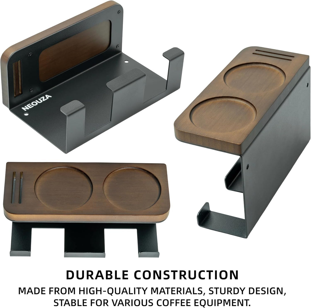 NEOUZA Espressozubehör-Halter, wandmontierter Organizer für Kaffeestampfer, Verteiler, Siebträger, P