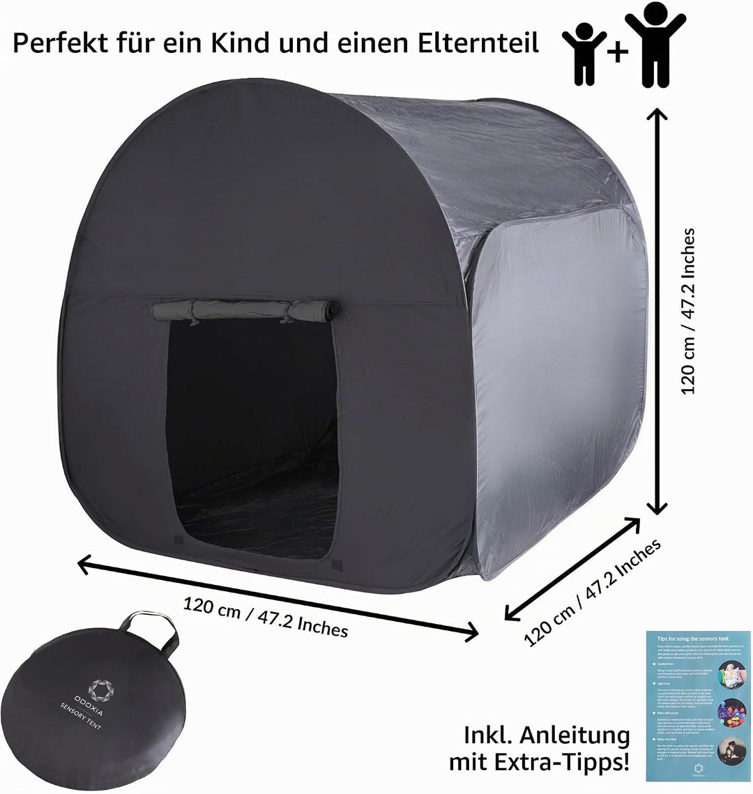 Sensorisches Zelt für Kinder zum Spielen und Entspannen | Hilfsmittel bei Autismus, SPD, Ängsten, Ko