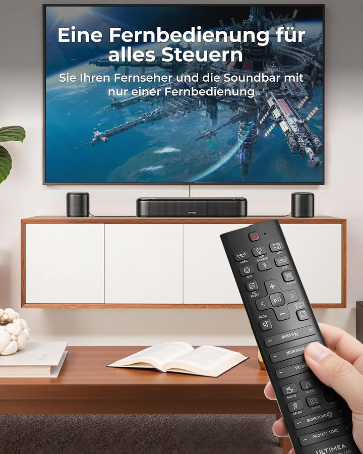 ULTIMEA Aura A60 Pro 7.1 Surround Sound System, Soundbar mit Dolby Atmos | Soundbar für TV Geräte mi