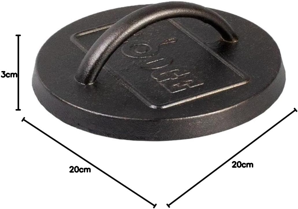 Lodge Burgerpresse, Gusseisen, 15,9 cm, Burgerpresse