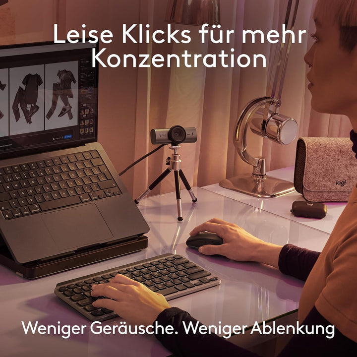 Logitech MX Anywhere 3S for Mac, kompakte kabellose Bluetooth-Maus, 8K-DPI-Abtastung auf jeder Fläch