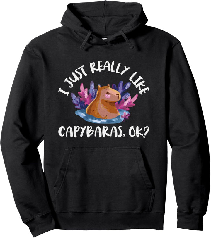 Ich Mag Capybaras Einfach Sehr, Ok Capibara Lovers Pet Owner Pullover Hoodie