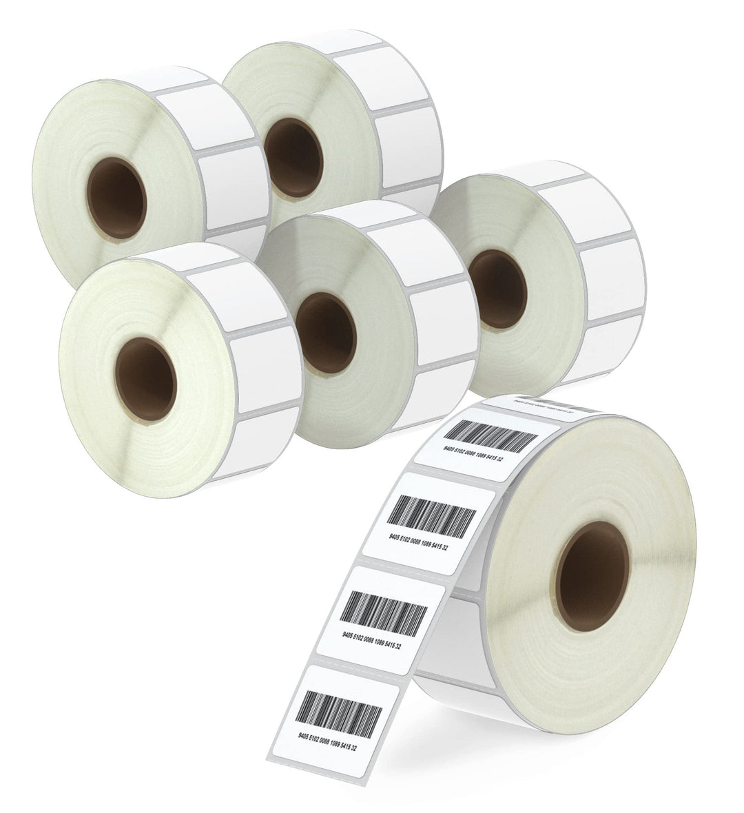 BETCKEY - 32mm x 25mm(1,25 in x 1 in) Perforierte Barcode/Adresse Thermoetiketten Kompatibel mit Zeb