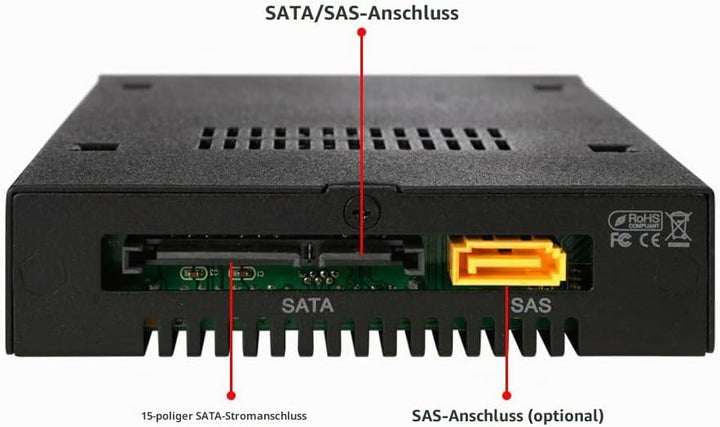 ICY DOCK ToughArmor MB991IK-B - SAS 3.0 Dual Channel 12GBit / SATA III 6Gbit Hot Swap Wechselrahmen