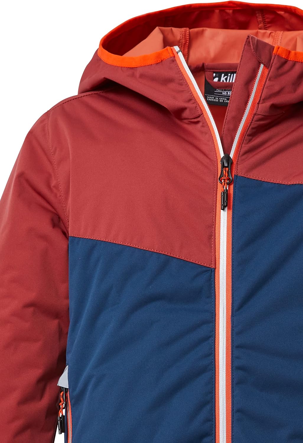 Killtec Jungen Kos 223 Bys Jckt 2-Lagen-Funktionsjacke/Outdoorjacke mit Kapuze 164 rostrot, 164 rost