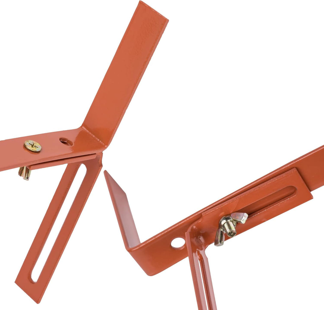 BigDean 8 Stück Blumenkastenhalter terrakotta Standard H-Form Kasten Halter Balkonkastenhalter Terra