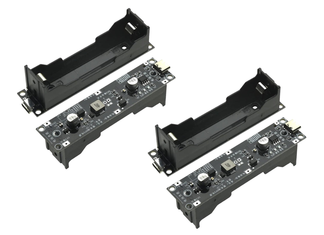 2 Stück Micro USB 5V USV unterbrechungsfreie Stromversorgung 18650 Lithium-Batterieladegerät