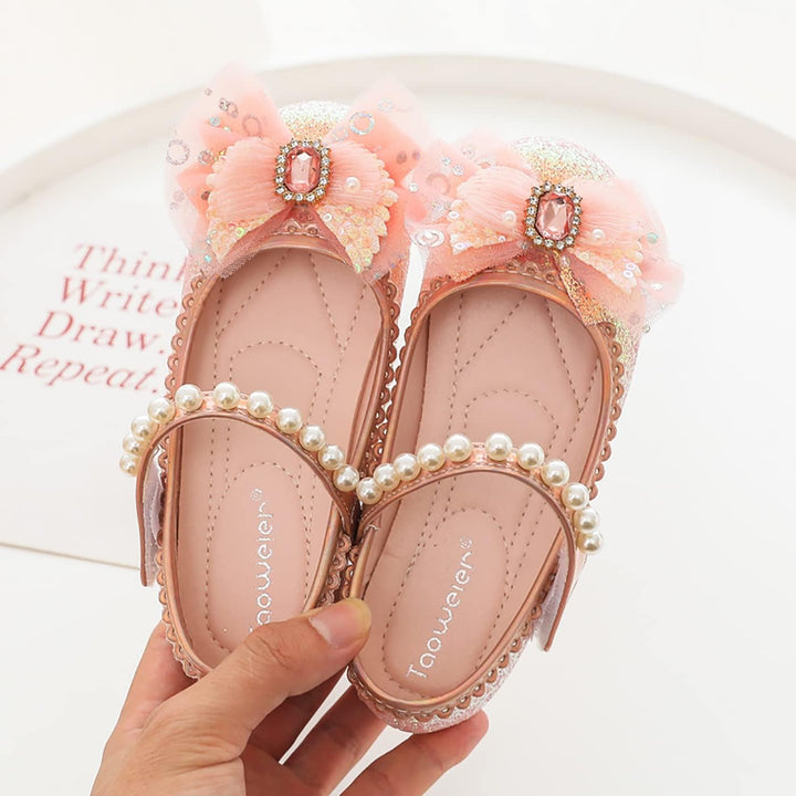 LOBTY Mädchen Prinzessin Schuhe Pailletten Kristall Schuhe Kinder Sandalen Hochzeitsschuhe Ballettsc