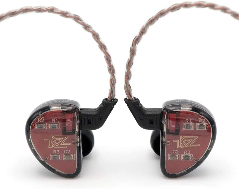 LINSOUL KZ AS10 5BA HiFi Stereo In-Ear Kopfhörer - Hochauflösender Kopfhörer mit abnehmbaren 0,75 mm