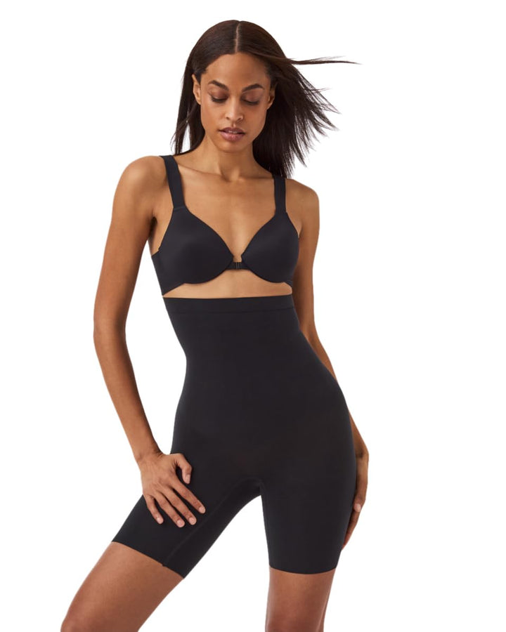 Spanx Damen Higher Power Short Waist Shapewear 1X Waist Shapewear Very Black, 1X Waist Shapewear Ver