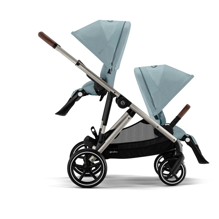 CYBEX Gold Kinderwagen GAZELLE S, Ab Geburt bis ca. 4 Jahre, Max. 22 kg (Single-Modus) / 2x 22 kg (D