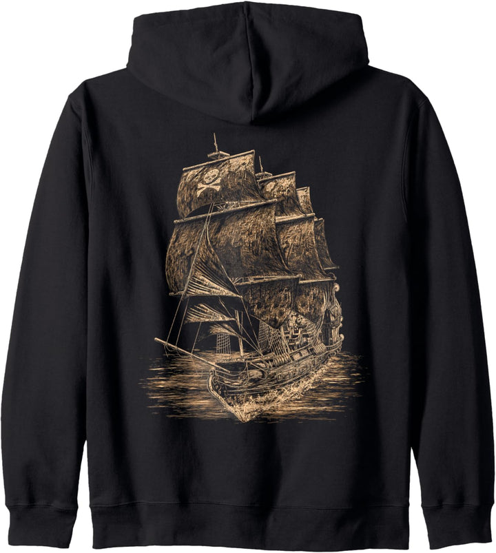 Piraten Schiff Pirates Open Sea Carribean Karibik Abenteuer Kapuzenjacke