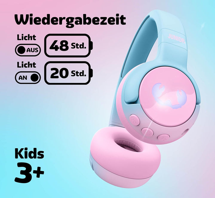 Fresh 'n Rebel Code Junior, kabellose Bluetooth-Kopfhörer für Kinder, sicherer Klang (, Cool Candy