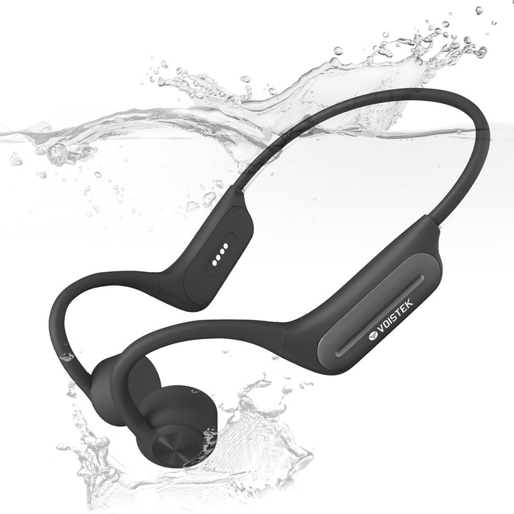 Voistek Knochenschall Kopfhörer,Bluetooth Open Ear Sportkopfhörer Kabellos mit IPX8 Wasserdichtigkei