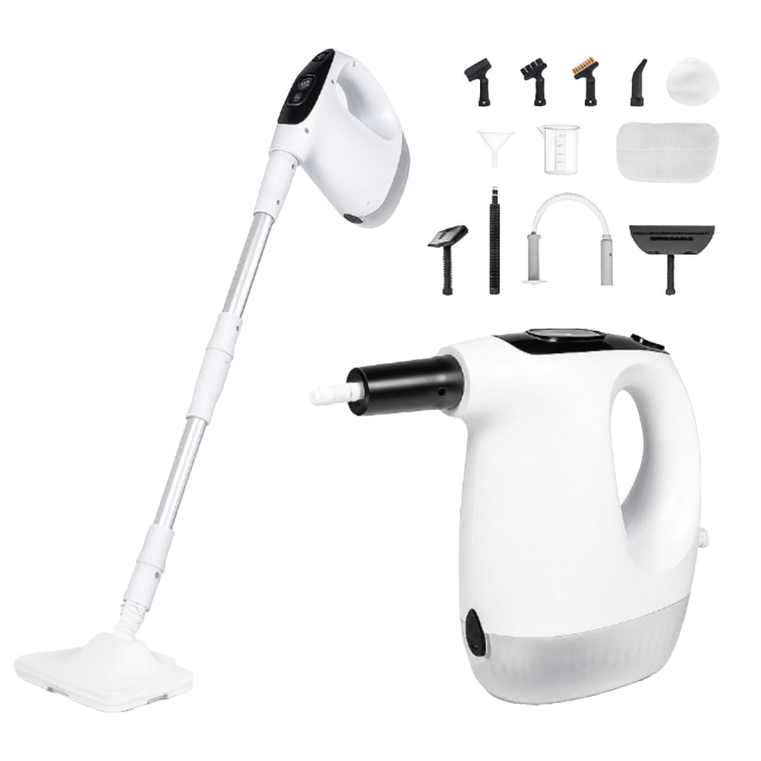 Dampfreiniger Handgerät 1200W, 2-in-1 Dampfreiniger mit Dampf Mop Funktion für Zuhause, 500ML Tank,