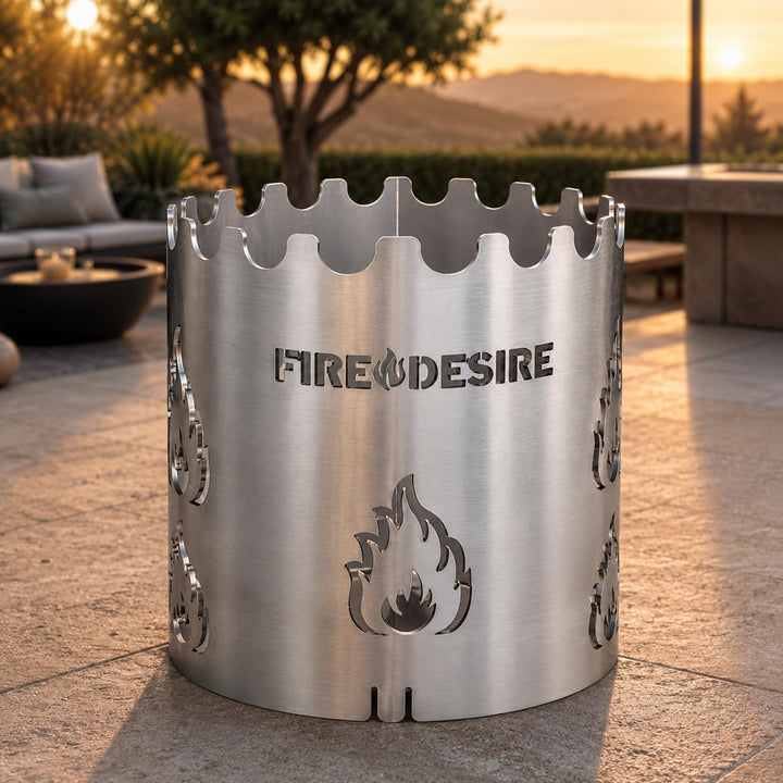 FireDesire Wok-Aufsatz Edelstahl | Made in Germany