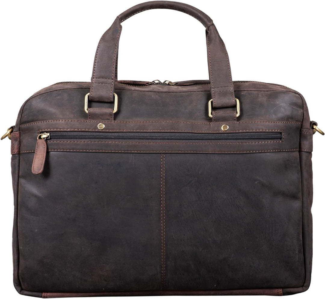 STILORD 'Alvaro' Vintage Businesstasche Echtes Leder Laptoptasche 15,6 Zoll Aktentasche Grosse Umhän