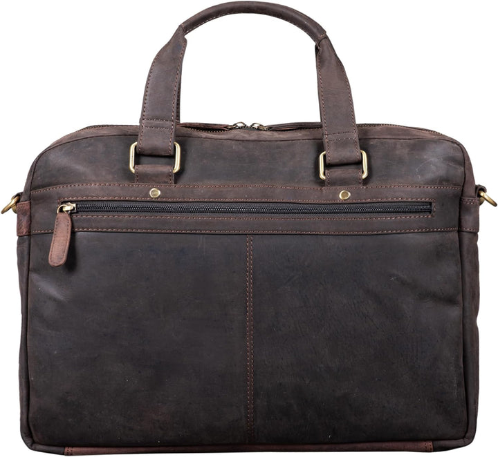 STILORD 'Alvaro' Vintage Businesstasche Echtes Leder Laptoptasche 15,6 Zoll Aktentasche Grosse Umhän