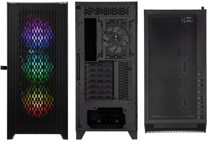 Kolink Unity Lateral ARGB PC-Gehäuse, Vier ARGB-Lüfter, Scharniertür Gehärtetes Glas, 410 mm GPU-Fre