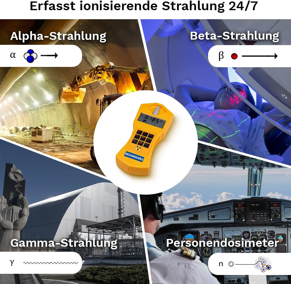 GAMMA-SCOUT Rechargeable | Geigerzähler für Radioaktivität mit wiederaufladbarem Akku, Verwendung al