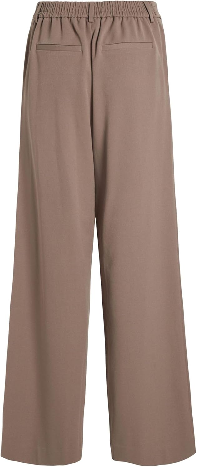 Vila Damen Vivarone Hw Wide Pant-Noos Stoffhose 34 Brown Lentil, 34 Brown Lentil